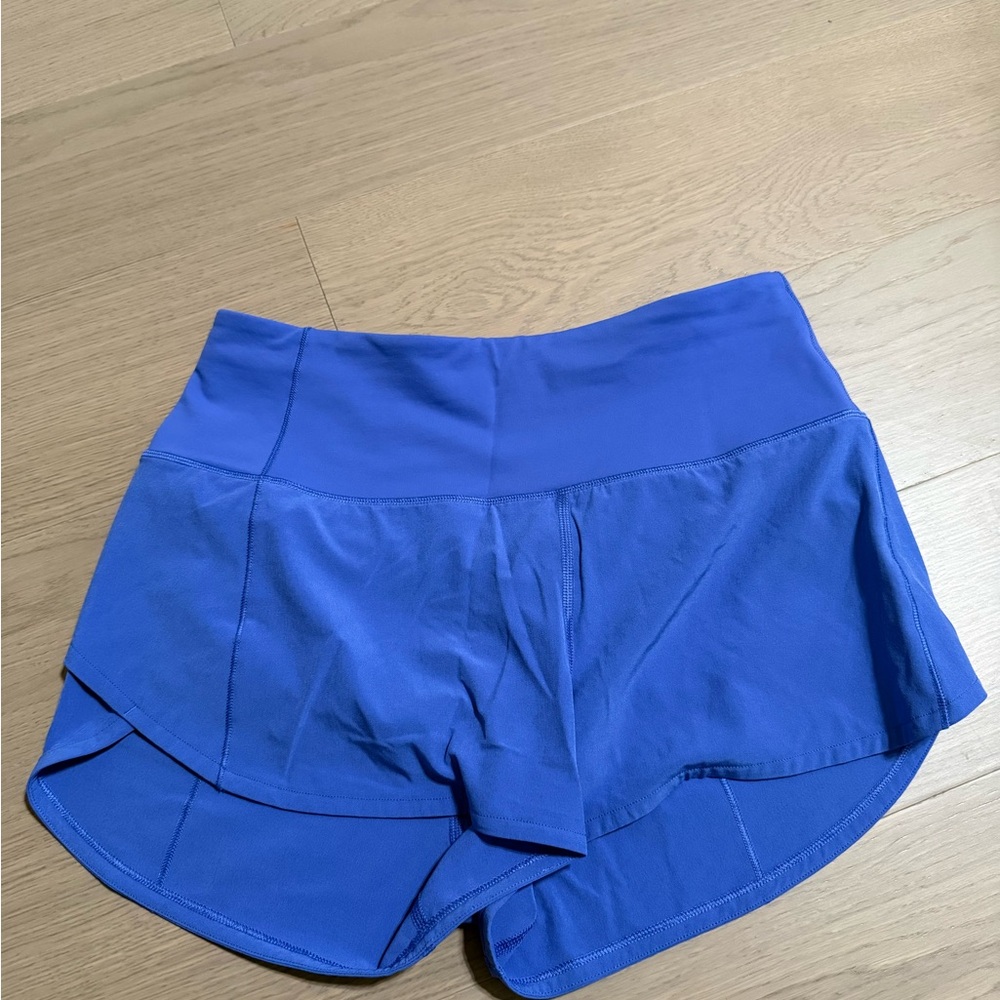 lululemon athletica speed up  high rise 2 1/2” 
Color: wild indigo